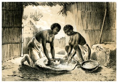 Natives Making Pombe by Unbekannt