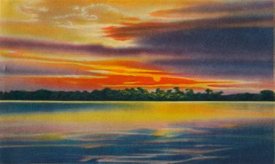 Nightfall on the Magdalena River, Barranquilla, c1940s by Unbekannt