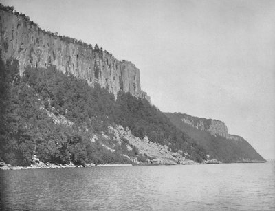 Northern End of Palisades, Hudson River, c1897 by Unbekannt