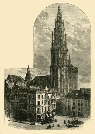 Notre Dame, Antwerp, 1890 by Unbekannt