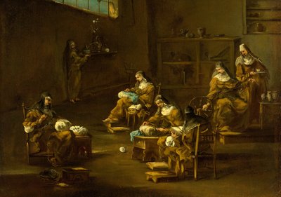 Nuns at Work by Unbekannt