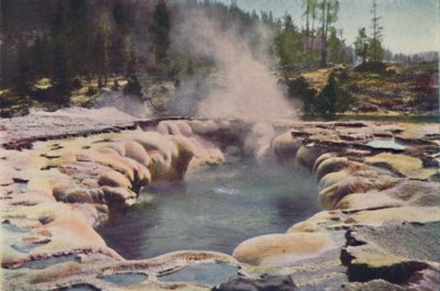 Oblong Geyser, Yellowstone Park by Unbekannt
