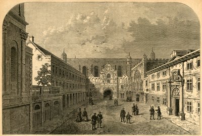 Old Front of Guildhall, c1725 by Unbekannt