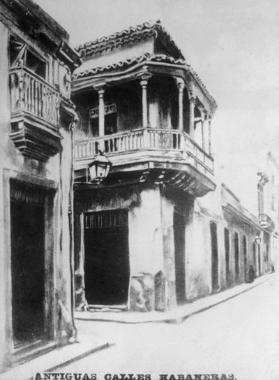 Old Havana Streets, 18th Century, 1920s by Unbekannt