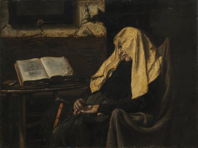 Old Woman Asleep by Unbekannt