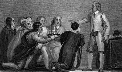 Oliver Cromwell Rejecting the Crown, 1650s by Unbekannt