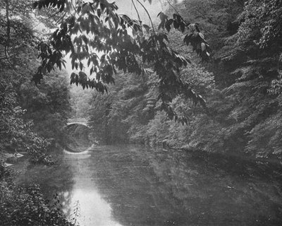 On Wissahickon Creek, Fairmount Park, Philadelphia, USA (c1900) by Unbekannt