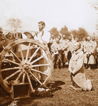 Open-air mass, Carency, northern France, c1914-c1918 by Unbekannt