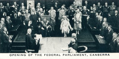 Opening of the Federal Parliament, Canberra, 1927-1937 by Unbekannt