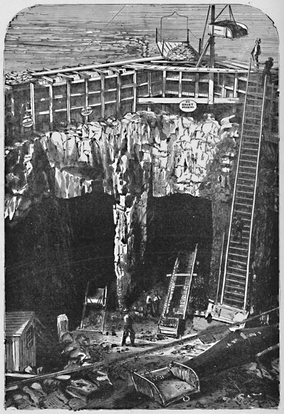 Opening of the Shaft Beneath Hell Gate, 1883 by Unbekannt