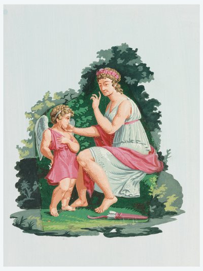 Ornament, Venus Admonishing Cupid by Unbekannt