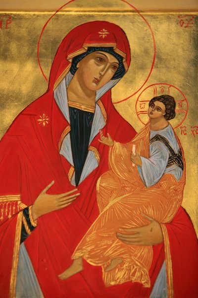 Orthodox Icon: Mary and Jesus, Paris, France by Unbekannt