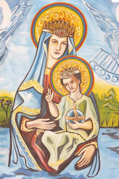 Our Lady of Togo Fresco by Unbekannt