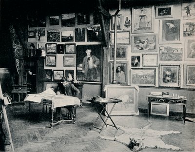 P. Roll in His Studio by Unbekannt