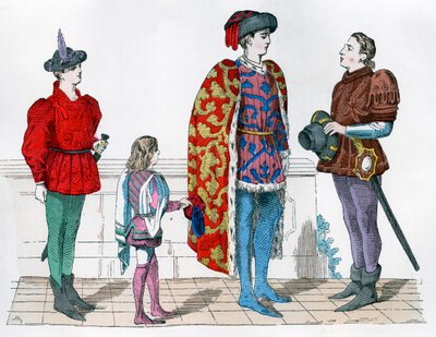 Page, Master and Valet, 1440-1450 by Unbekannt