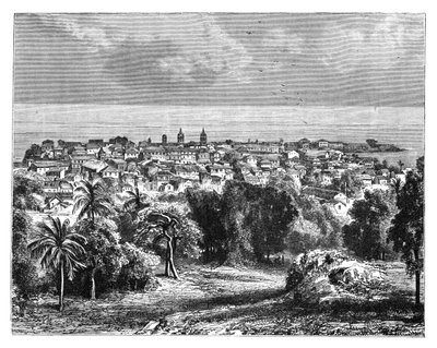 Panama City from Mount Ancon, c1890 by Unbekannt