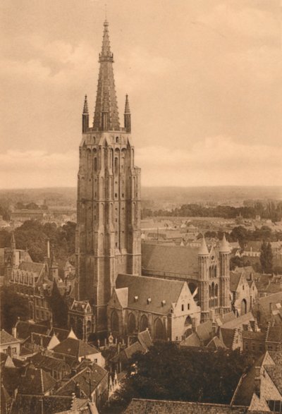 Panorama and Notre-Dame Church, c1928 by Unbekannt