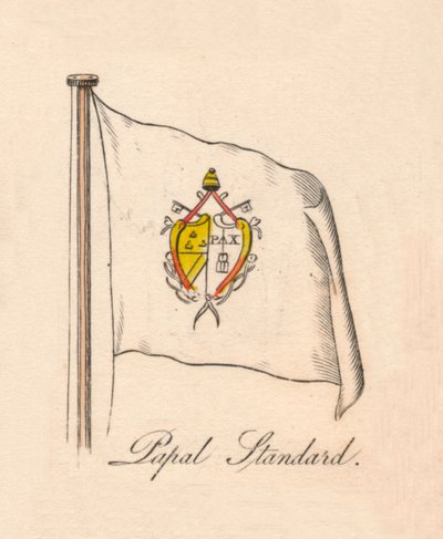 Papal Standard, 1838 by Unbekannt