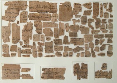 Papyri Fragments, Coptic, 7th century by Unbekannt