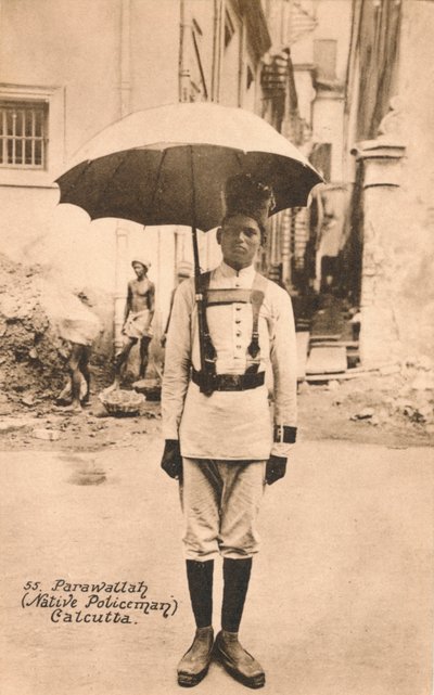 Parawallah Native Policeman Calcutta by Unbekannt