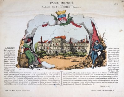 Paris Incendie, 1871 by Unbekannt