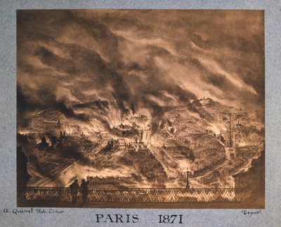 Paris in flames by Unbekannt