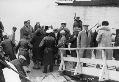 Passenger ship berthed at Molde, Norway, 1929 by Unbekannt