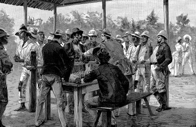 Paying West Indian labourers, 1888 by Unbekannt