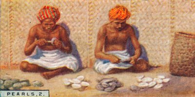 Pearls, 2. - Opening the Oysters, Ceylon by Unbekannt