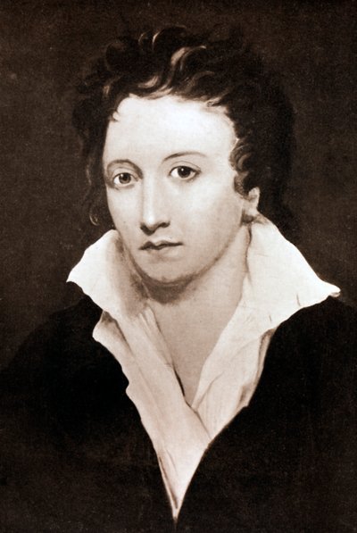 Percy Bysshe Shelley, English Romantic Poet, 19th century by Unbekannt