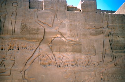 Pharaoh Seti, Capture of Slaves, Luxor, Egypt by Unbekannt