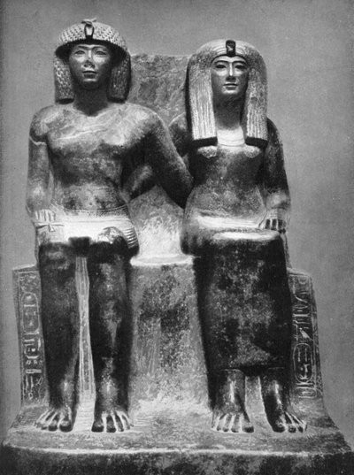 Pharaoh Thutmose IV and his queen by Unbekannt