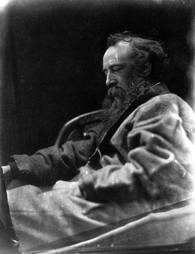 Photographic portrait of G F Watts profile by Unbekannt