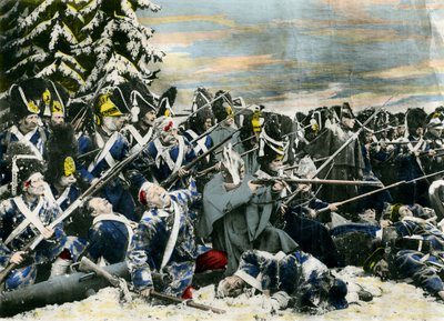 Photographic representation of the Battle of Austerlitz by Unbekannt