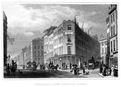 Piccadilly, from Coventry Street, Westminster, London by Unbekannt