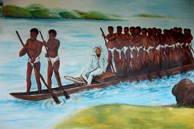 Pierre Savorgnan de Brazza painting, Brazzaville, Congo by Unbekannt