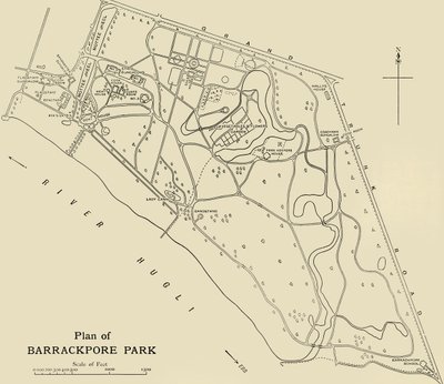 Plan of Barrackpore Park by Unbekannt