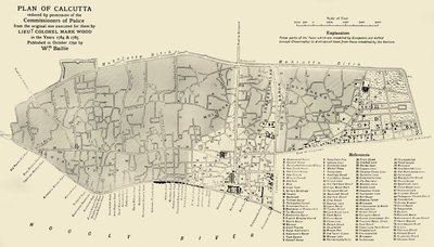 Plan of Calcutta, 1925 by Unbekannt