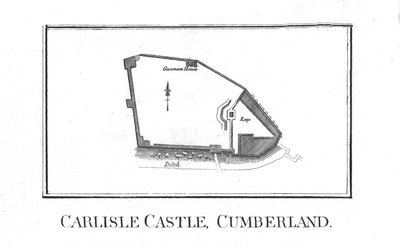 Plan of Carlisle Castle, Cumberland by Unbekannt