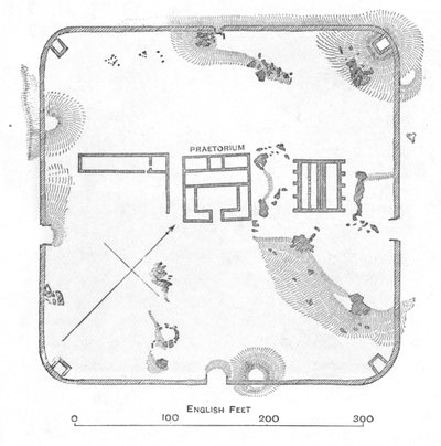 Plan of Hardknott Fort, Cumberland, 1902 by Unbekannt