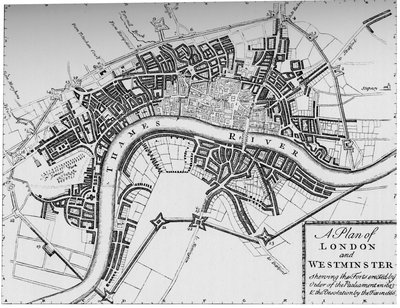 Plan of London and Westminster, 1749 1903 by Unbekannt