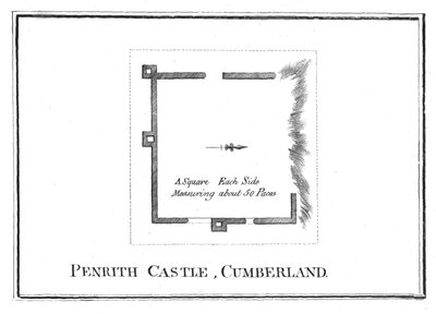 Plan of Penrith Castle, Cumberland by Unbekannt