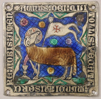 Plaque with Agnus Dei, Catalan by Unbekannt
