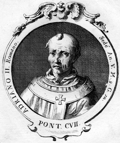 Pope Adrian II by Unbekannt