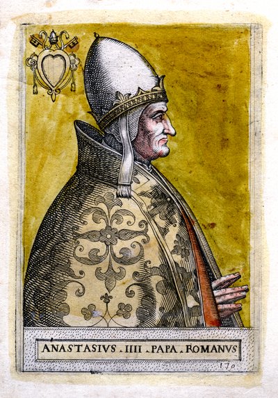 Pope Anastasius IV by Unbekannt