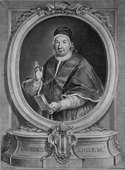 Pope Benedict XIV by Unbekannt