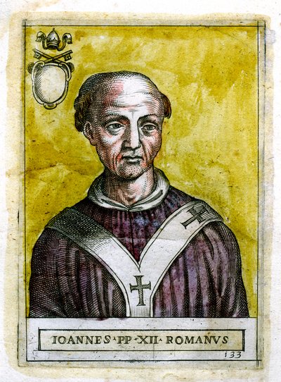Pope John XII c937-964, c19th century by Unbekannt