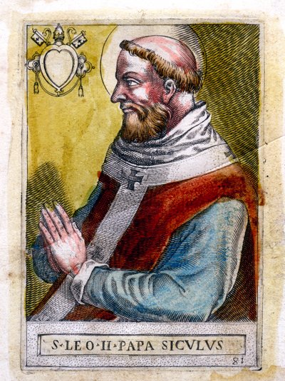 Pope Leo II by Unbekannt