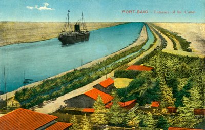 Port-Said - Entrance of the Canal by Unbekannt