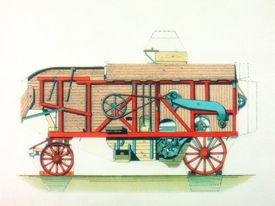 Portable Threshing Machine by Unbekannt